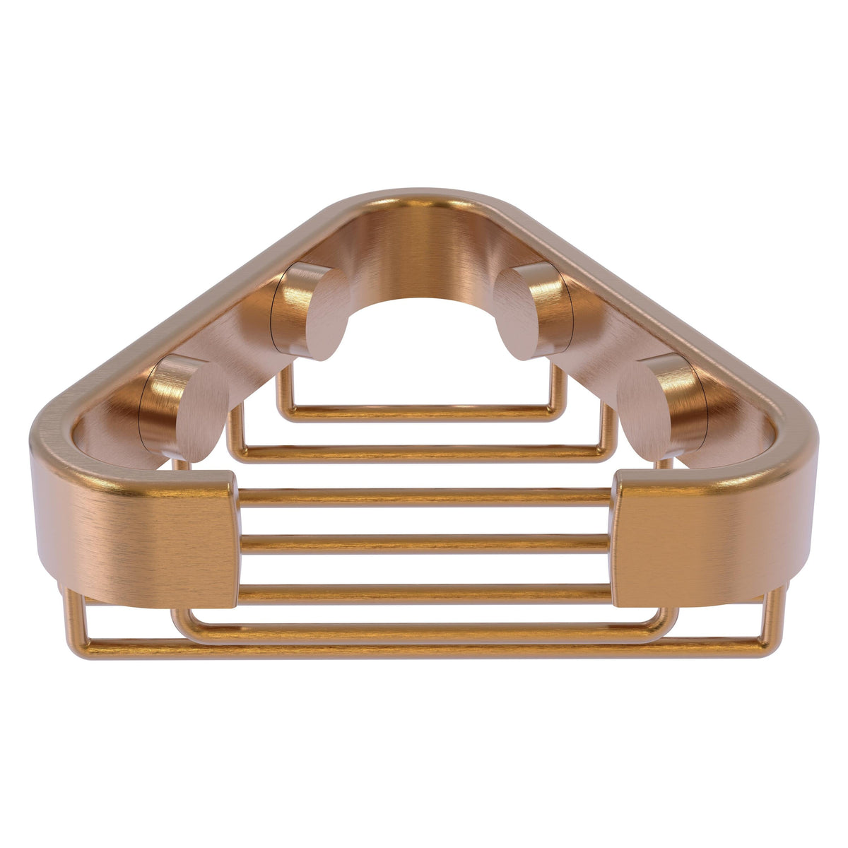 Allied Brass Corner Soap Basket in Antique Copper, 4.4 x 1.3 x 4.4 in