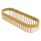 Allied Brass Oval Toiletry Wire Basket in Satin Brass, 11 x 2.2 x 3.6 in