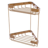 Allied Brass Double Tier Corner Shower Basket in Venetian Bronze