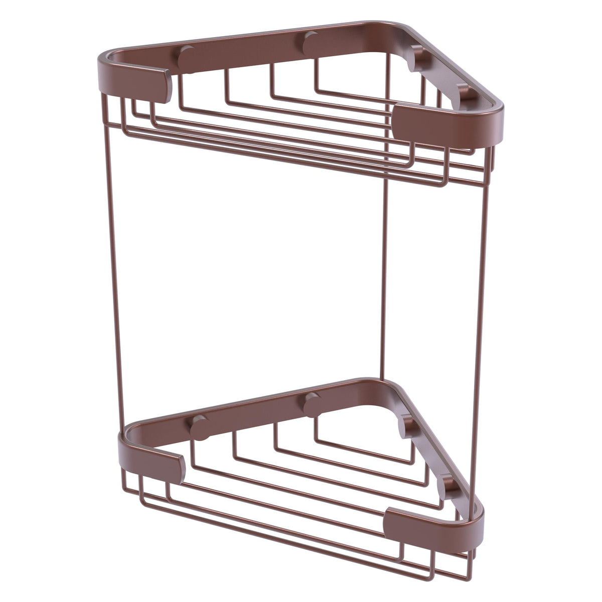 Allied Brass Double Tier Corner Shower Basket in Venetian Bronze