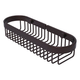 Allied Brass Oval Toiletry Wire Basket in Satin Brass, 11 x 2.2 x 3.6 in