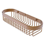 Allied Brass Oval Toiletry Wire Basket in Satin Brass, 11 x 2.2 x 3.6 in