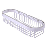 Allied Brass Oval Toiletry Wire Basket in Satin Brass, 11 x 2.2 x 3.6 in