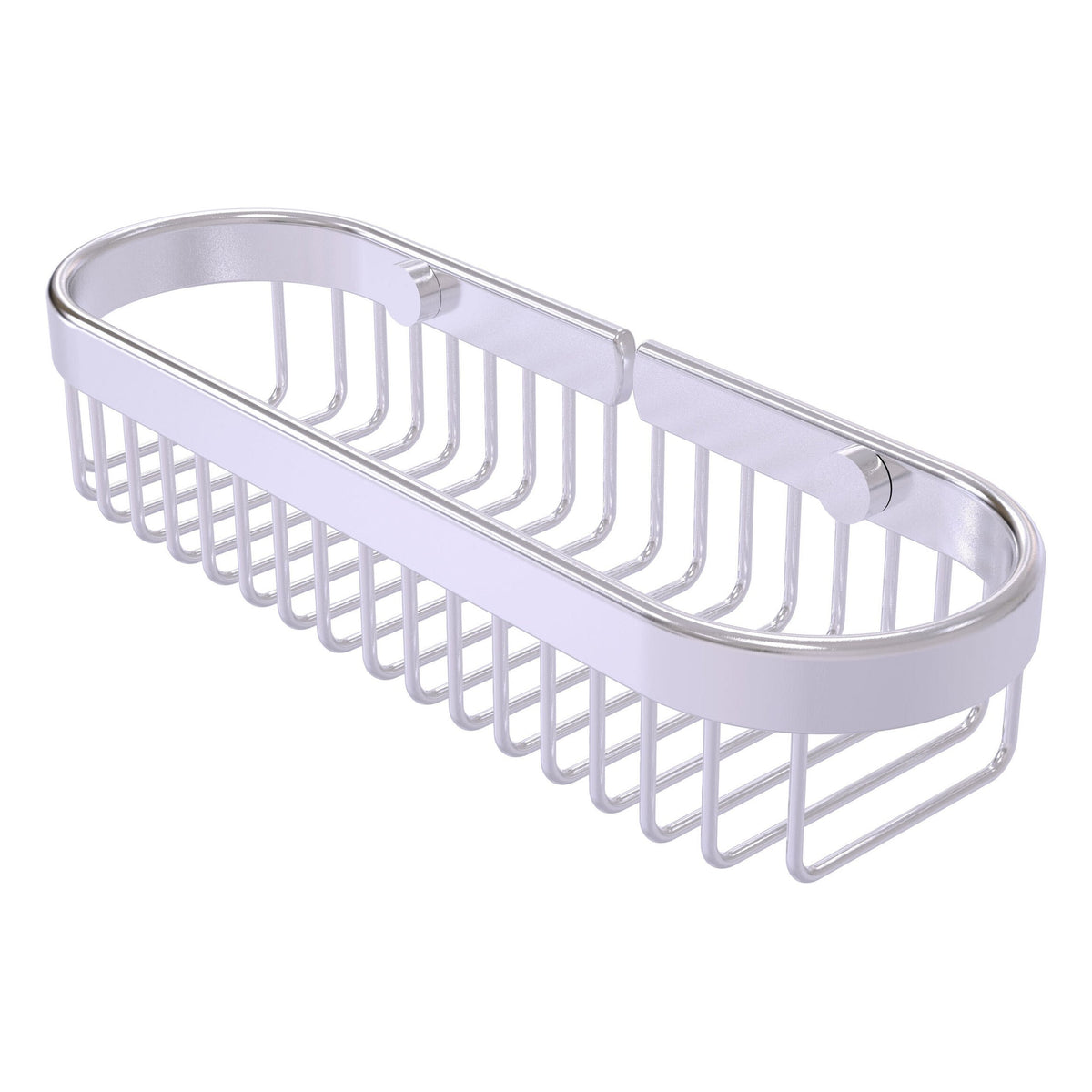 Allied Brass Oval Toiletry Wire Basket in Satin Brass, 11 x 2.2 x 3.6 in