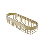 Allied Brass Oval Toiletry Wire Basket in Antique Pewter, 11 x 2.2 x 3.6 in