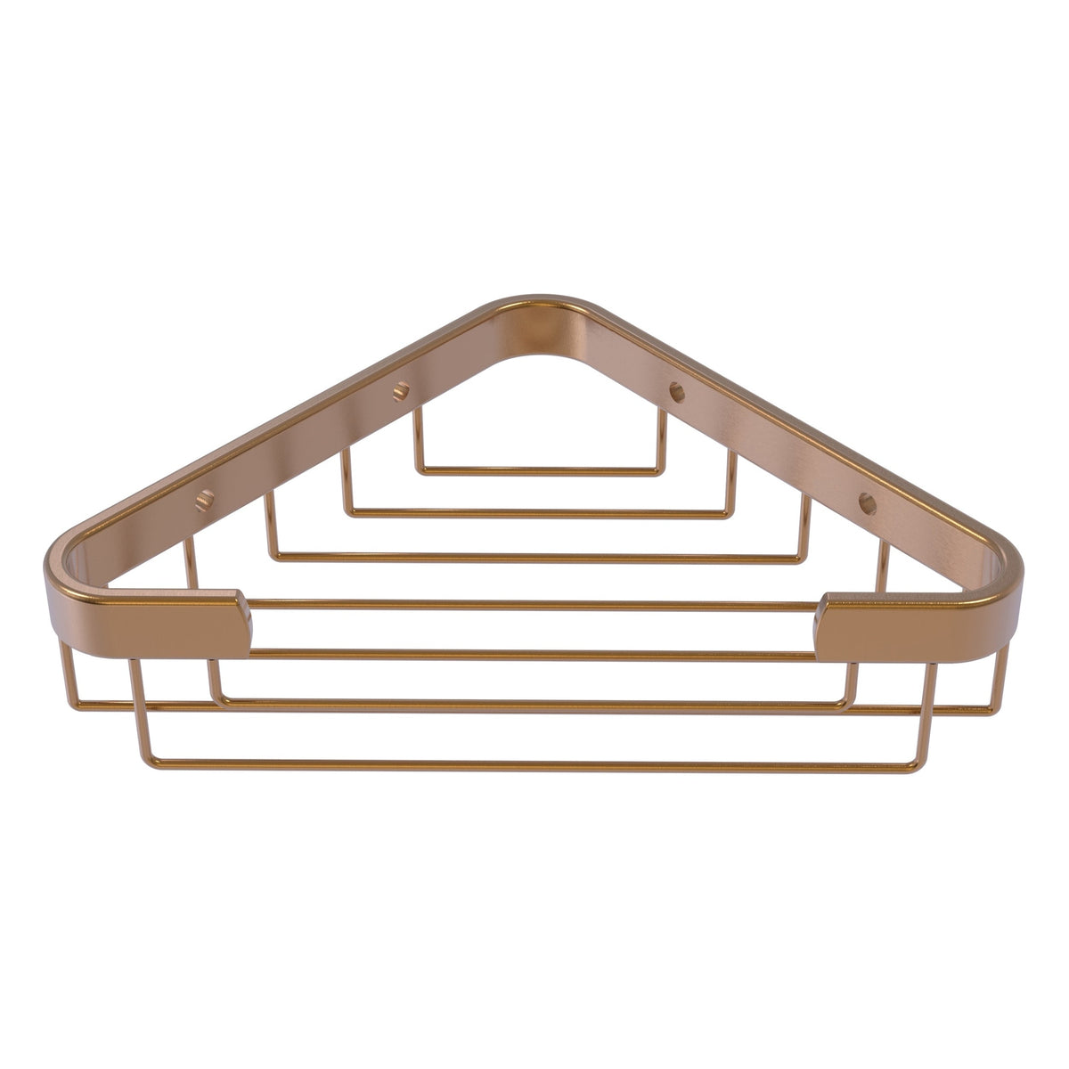 Allied Brass 1.9-in H Screw Mount Solid Brass Satin Chrome Hanging Shower Caddy
