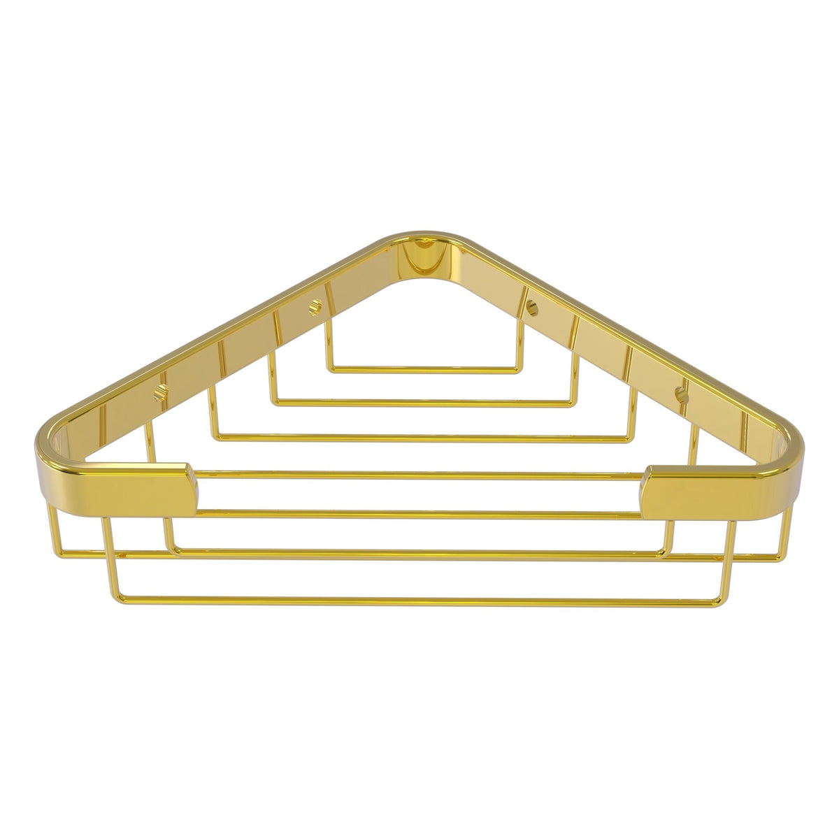 Allied Brass Corner Toiletry Shower Basket in Matte Gray