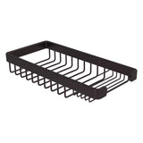 Allied Brass Rectangular Combination Shower Basket in Polished Brass, 10.5 x 4.8 in.