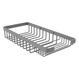 Allied Brass Rectangular Combination Shower Basket in Unlacquered Brass, 10.5 x 1.8 x 4.8 in