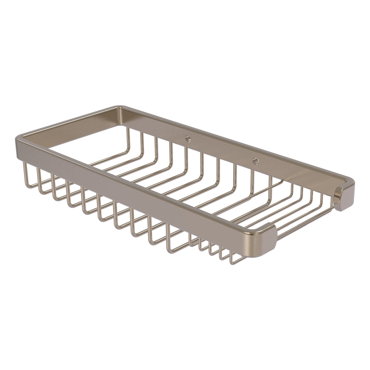 Allied Brass Rectangular Combination Shower Basket in Polished Brass, 10.5 x 4.8 in.