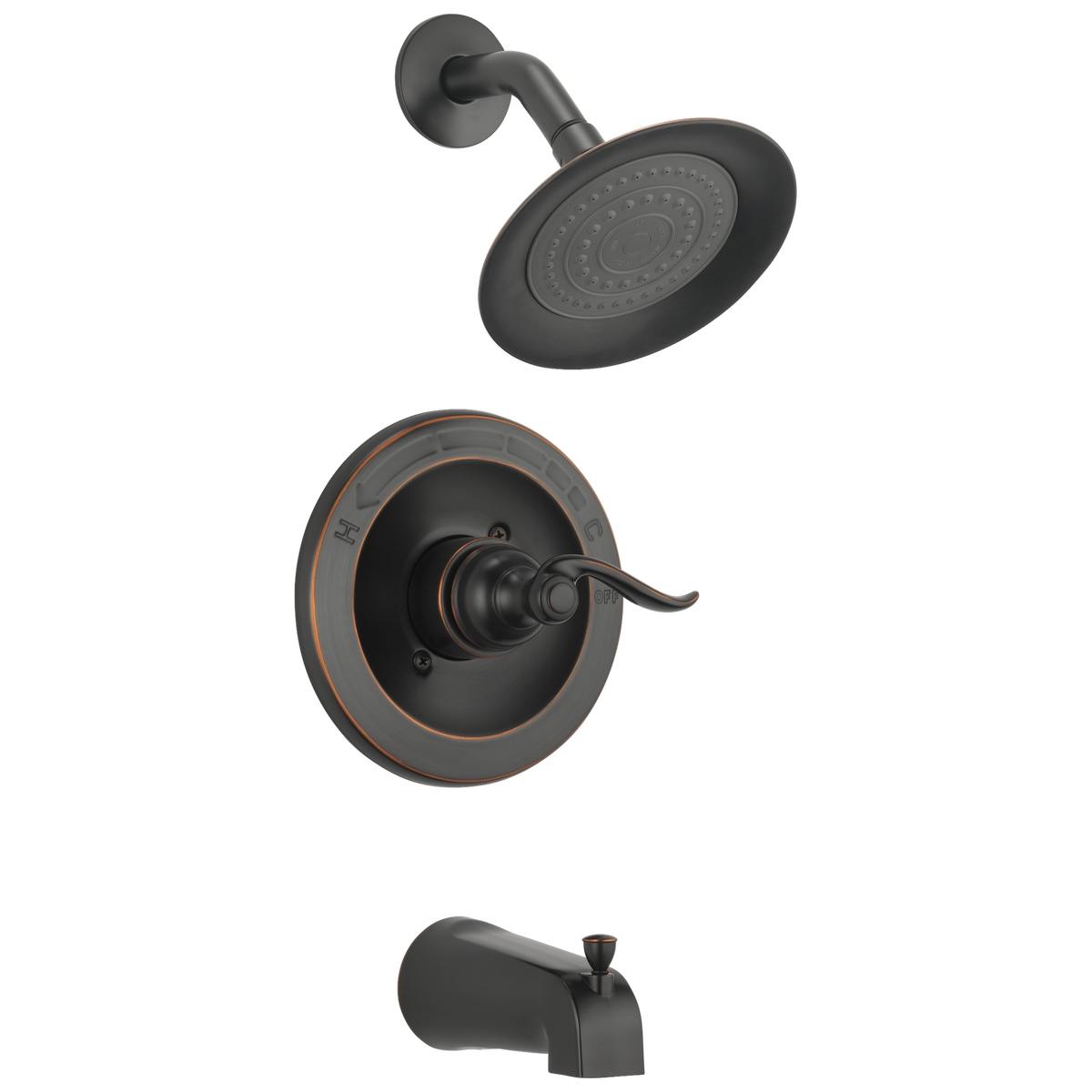 Delta Windemere Tub and Shower Faucet Trim, 1-Handle, Oil Rubbed Bronze (BT14496-OB)