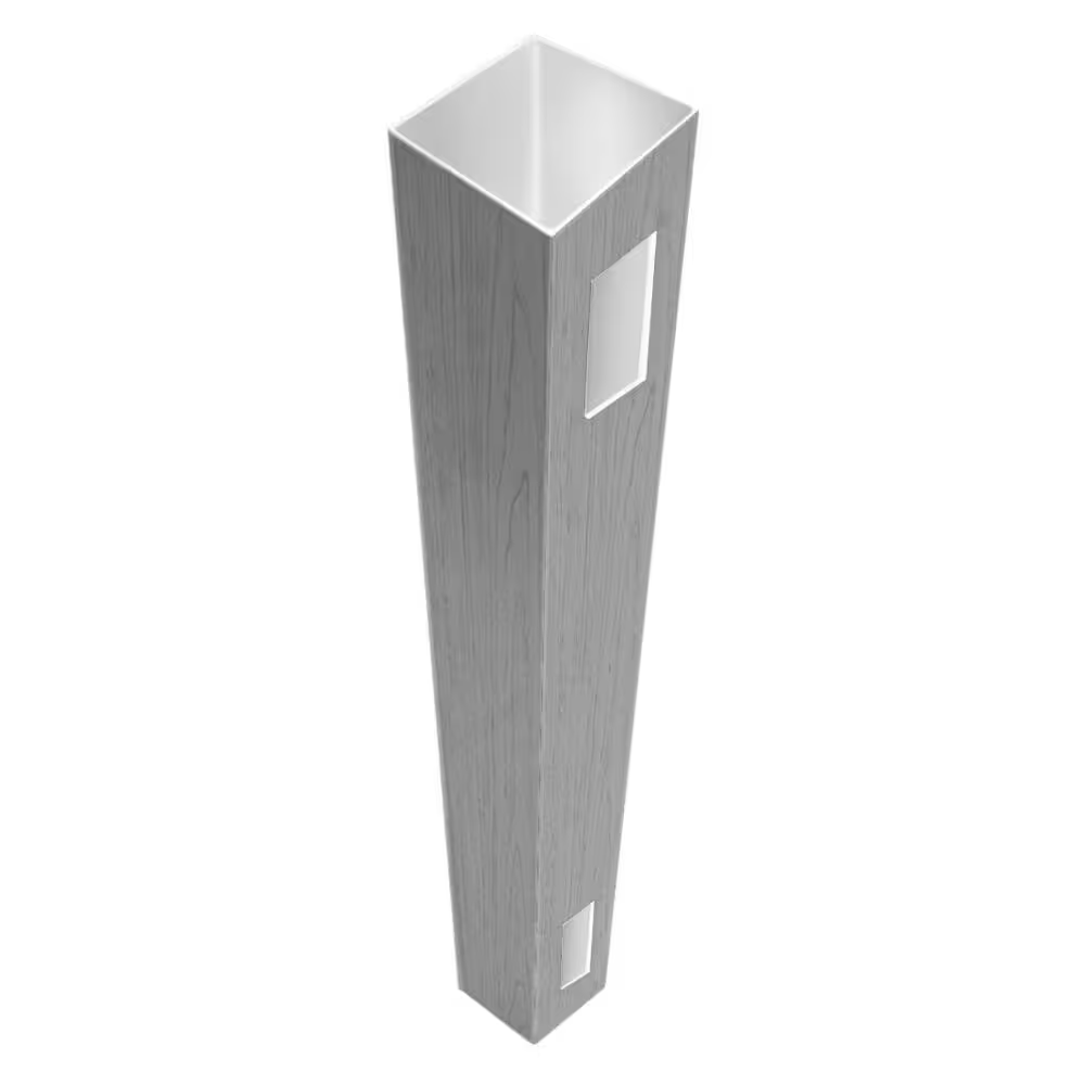 Barrette Outdoor Living 5 in. x 5 in. x 8.5 ft. Driftwood Gray Vinyl Fence End/Gate Post