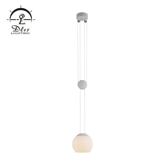 DLSS Lighting Beautiful Glass and Iron Globe Pemndant Lamp