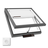 VELUX Curb Mount Solar Venting Laminated LoE3 Skylight with White Room Darkening Shade VCS 3737 2004S
