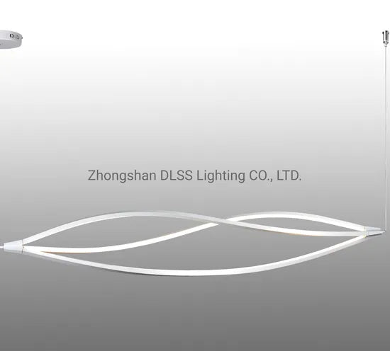 Dlsslighting Big White Color LED Wholesale LED Simple Hanging Chandelier