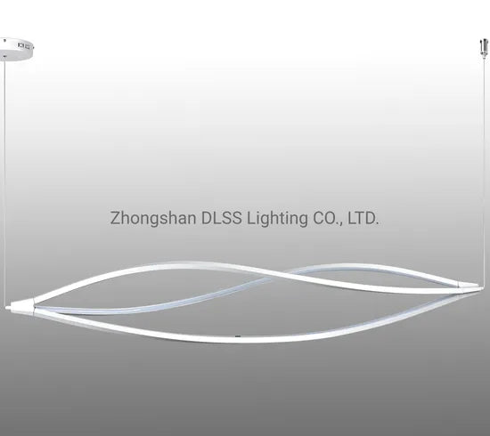 Dlsslighting Big White Color LED Wholesale LED Simple Hanging Chandelier