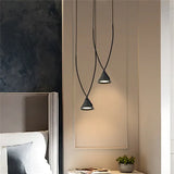 DLSS Lighting Black LED Small Hanging Lamp for Room