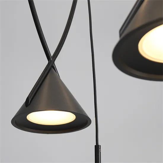 DLSS Lighting Black LED Small Hanging Lamp for Room
