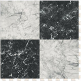 Perfection Floor Tile Gemstone Collection Black Marble/Satin Vinyl Tile Sample