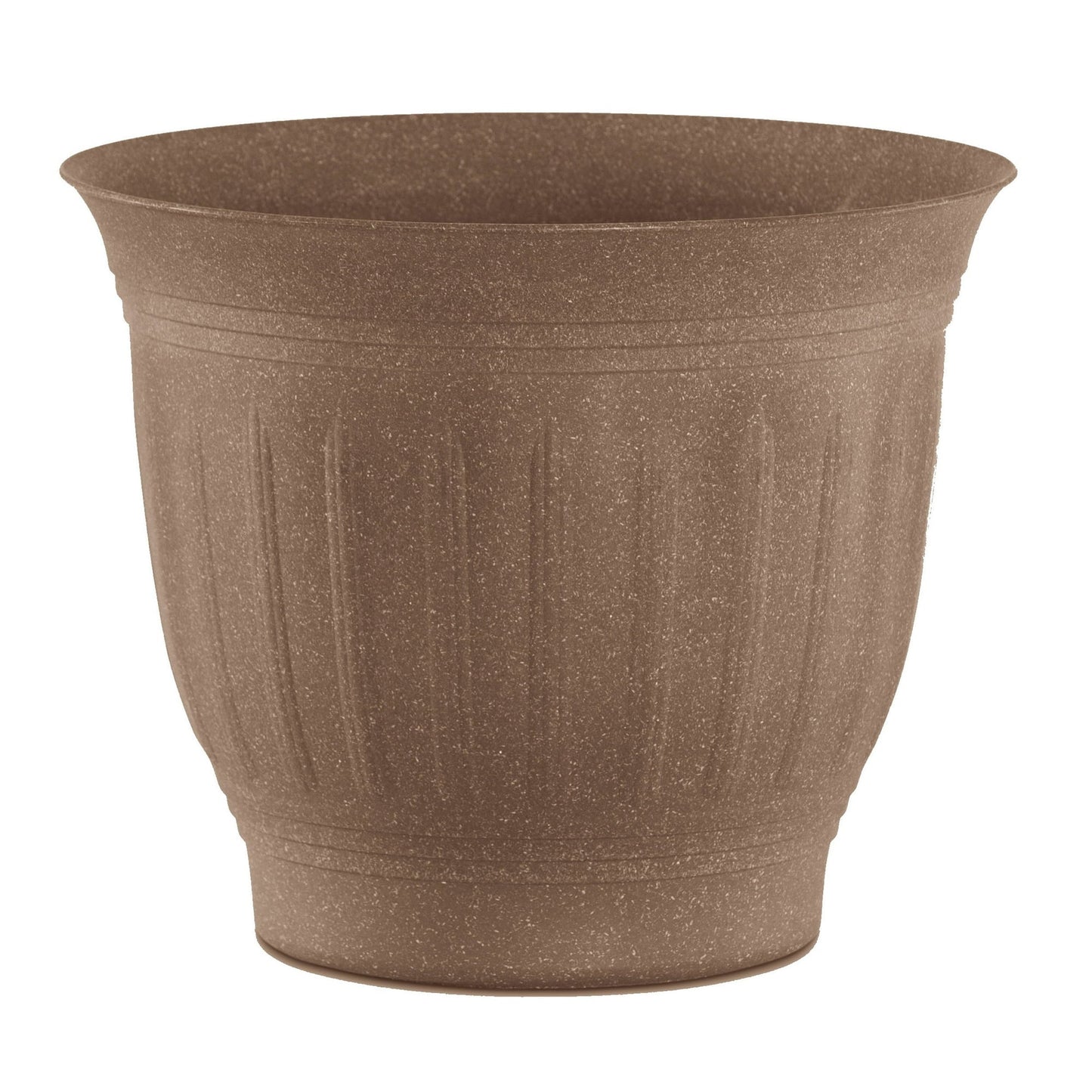 Bloem Colonnade Wood Resin Planter 8" Dark Earth