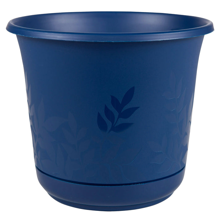 Bloem Freesia Planter w/ Saucer 12" Classic Blue