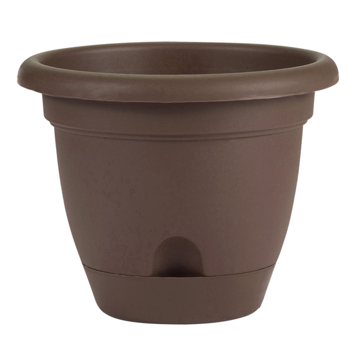 Bloem Lucca Self Watering Planter 14" Chocolate