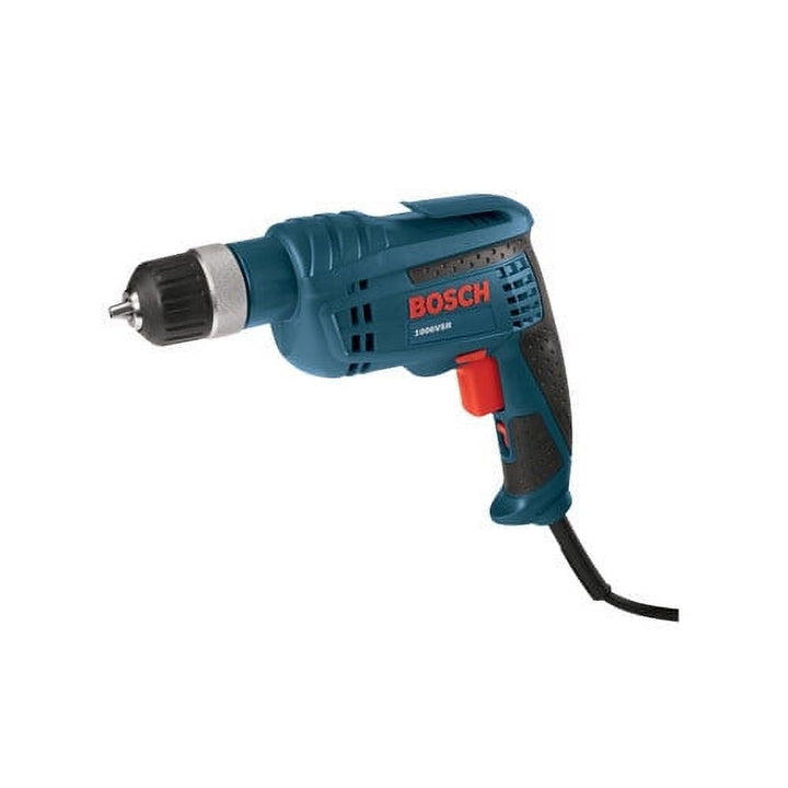BOSCH 1006VSR Electric Drill, Pistol Grip, 3/8" Keyless Chuck, 6.3A Corded