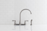 Moen Banbury High-Arc 2-Handle Kitchen Faucet with Side Sprayer, Spot Resist Stainless