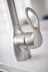Moen Kleo Single-Handle Pull-Down Sprayer Kitchen Faucet with Reflex and Power Clean, Chrome