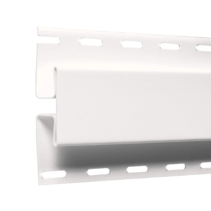 CertainTeed Vinyl H-Bar Colonial White 1/2" x 12' 6"