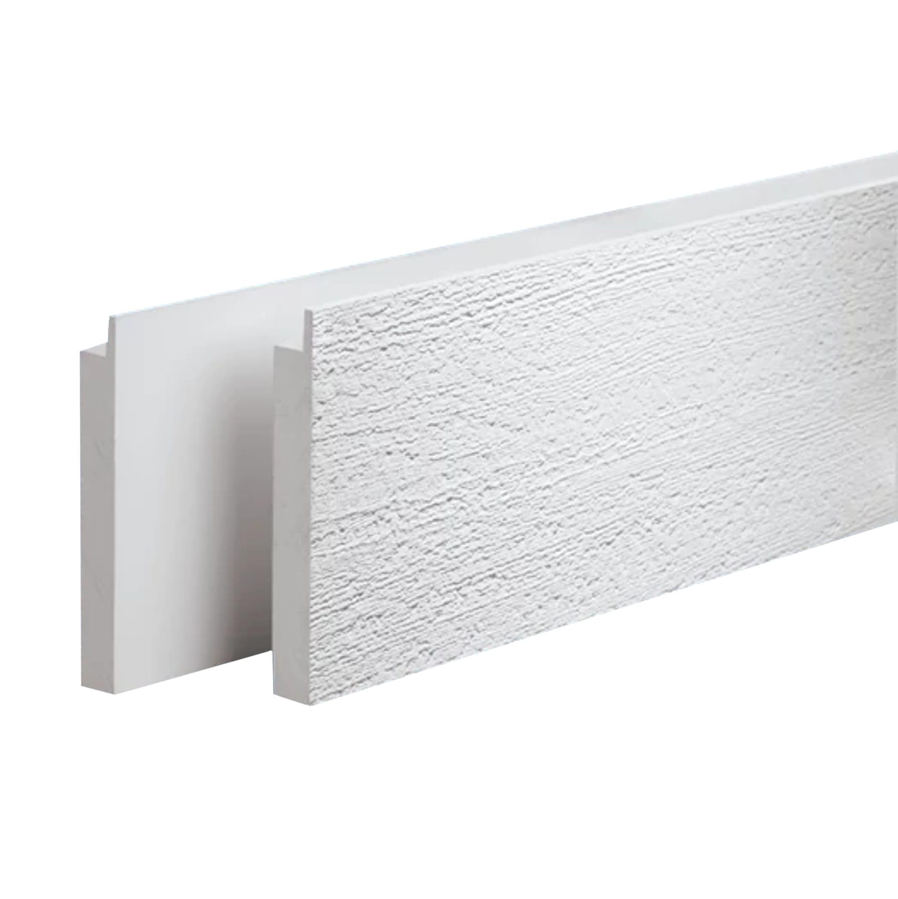 CertainTeed Restoration Millwork PVC Smooth J-Pocket Trimboard 5/4" x 4" x 18' with Cut-Outs