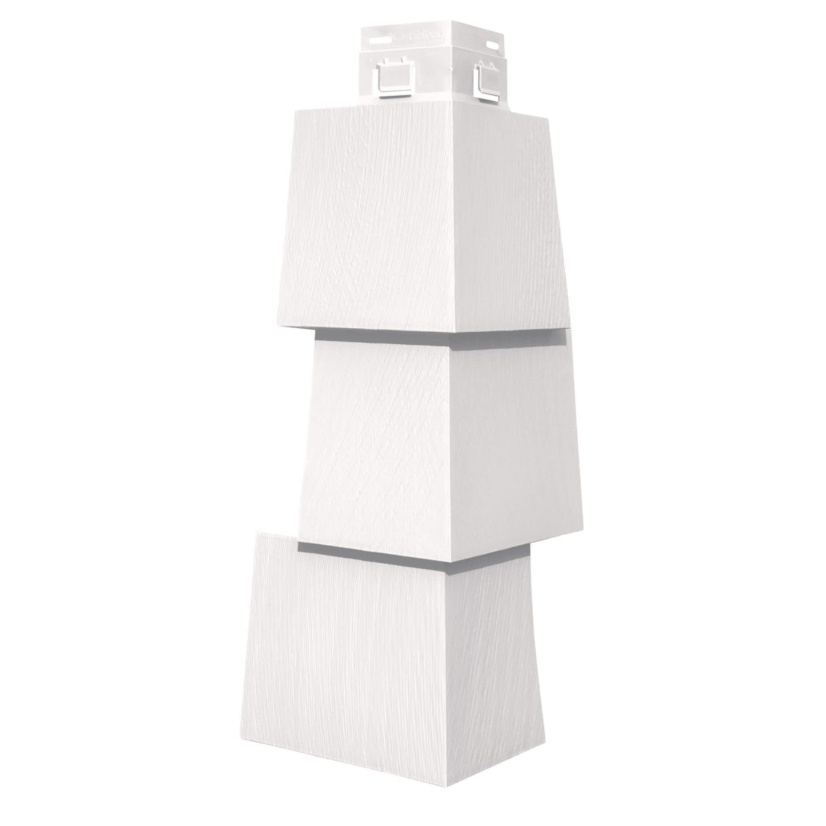 CertainTeed Cedar Impressions T5 Straight Edge Offset Mitered Corner Posts Colonial White