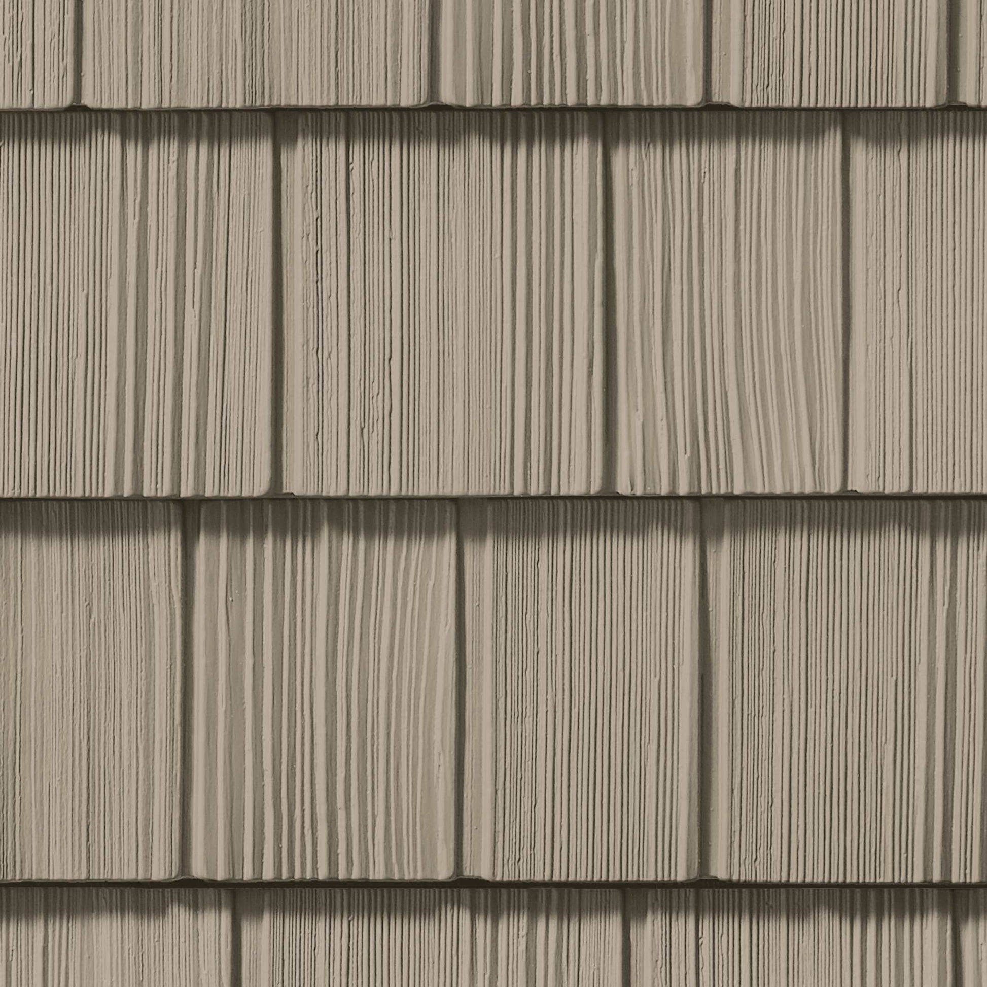 CertainTeed Northwoods S7 Straight Edge Rough Split Shake Vinyl Siding Natural Clay