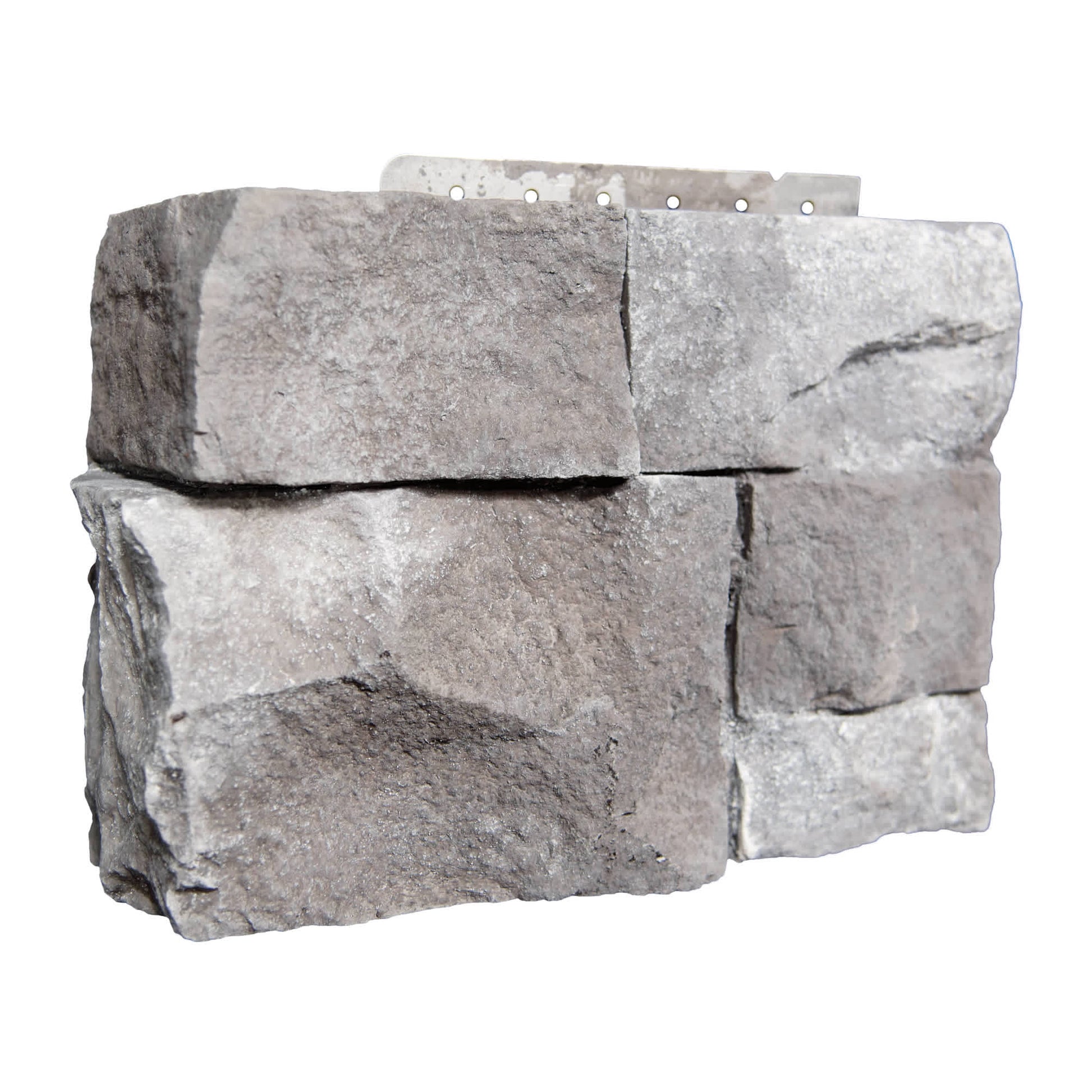CertainTeed STONEfaçade Ledgestone Corners Adirondack Snowfall 3" x 12" x 8" Left