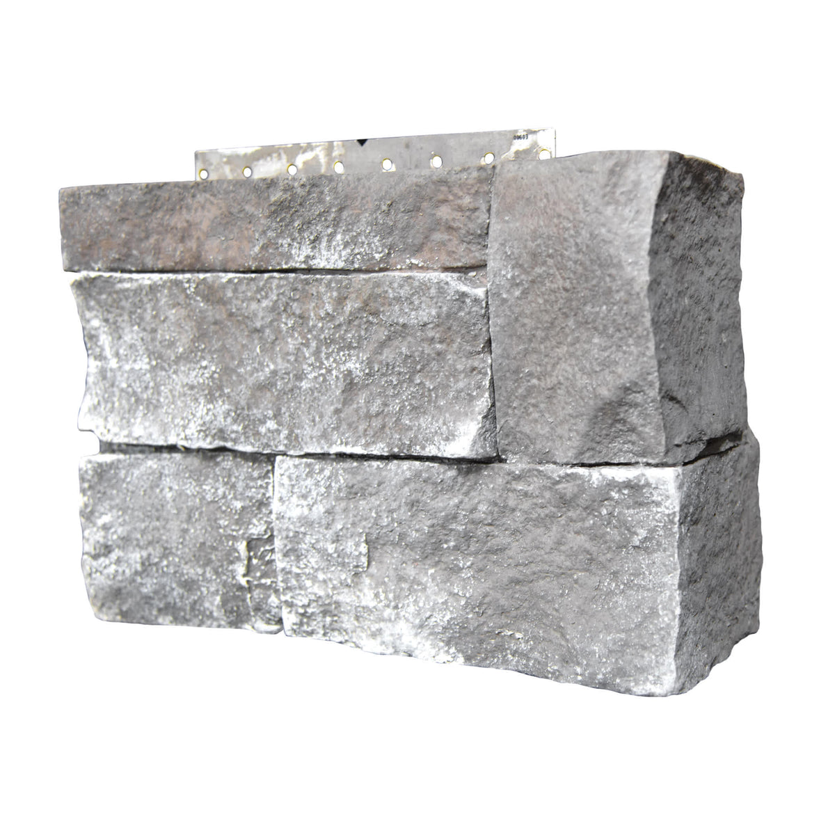CertainTeed STONEfaçade Ledgestone Corners Adirondack Snowfall 3" x 12" x 8" Right
