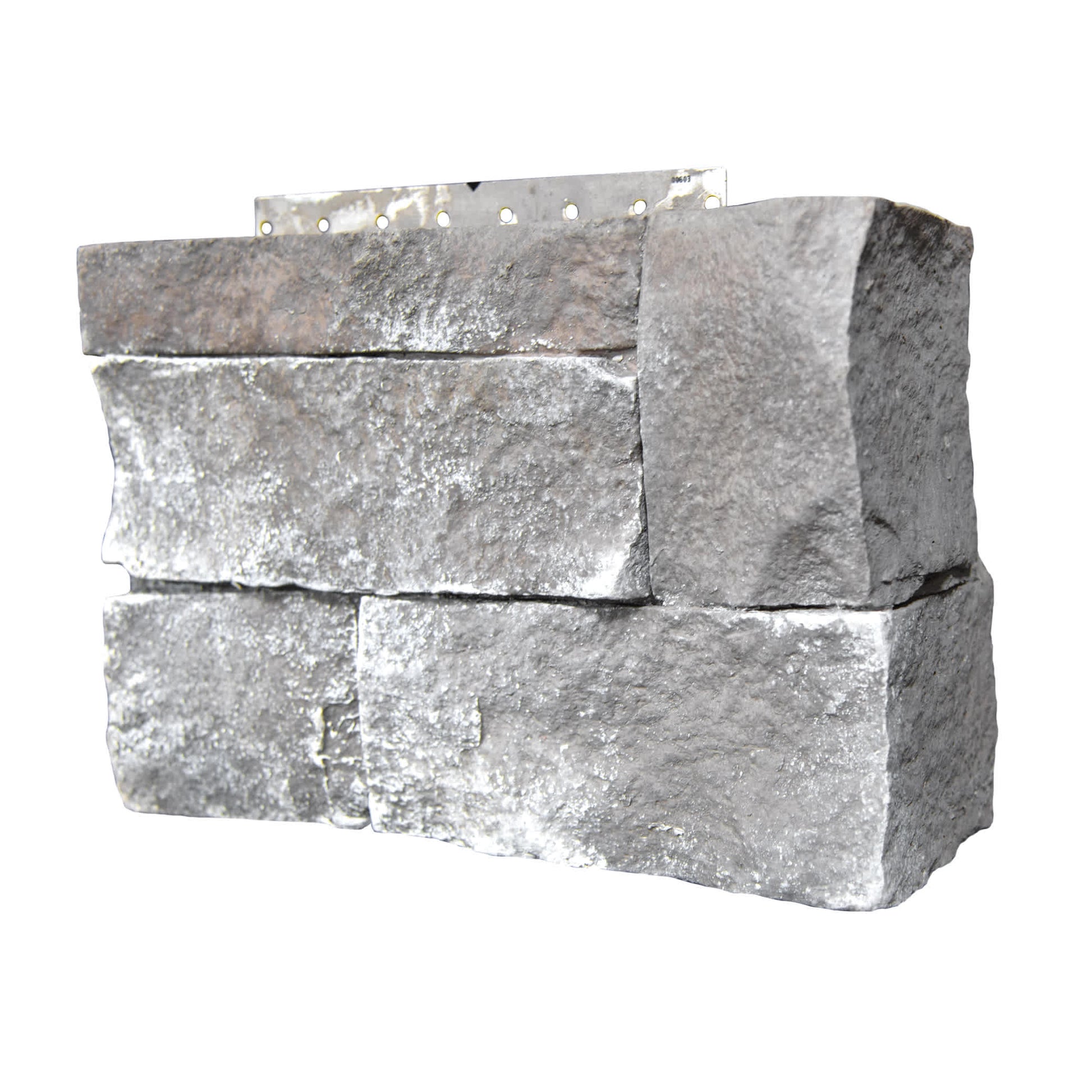 CertainTeed STONEfaçade Ledgestone Corners Adirondack Snowfall 3" x 12" x 8" Right