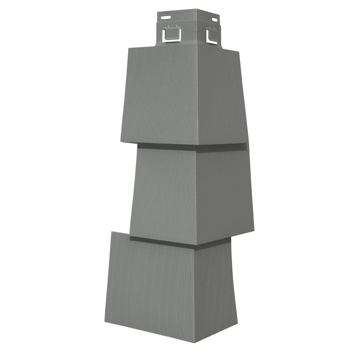CertainTeed Cedar Impressions T5 Straight Edge Offset Mitered Corner Posts Charcoal Gray