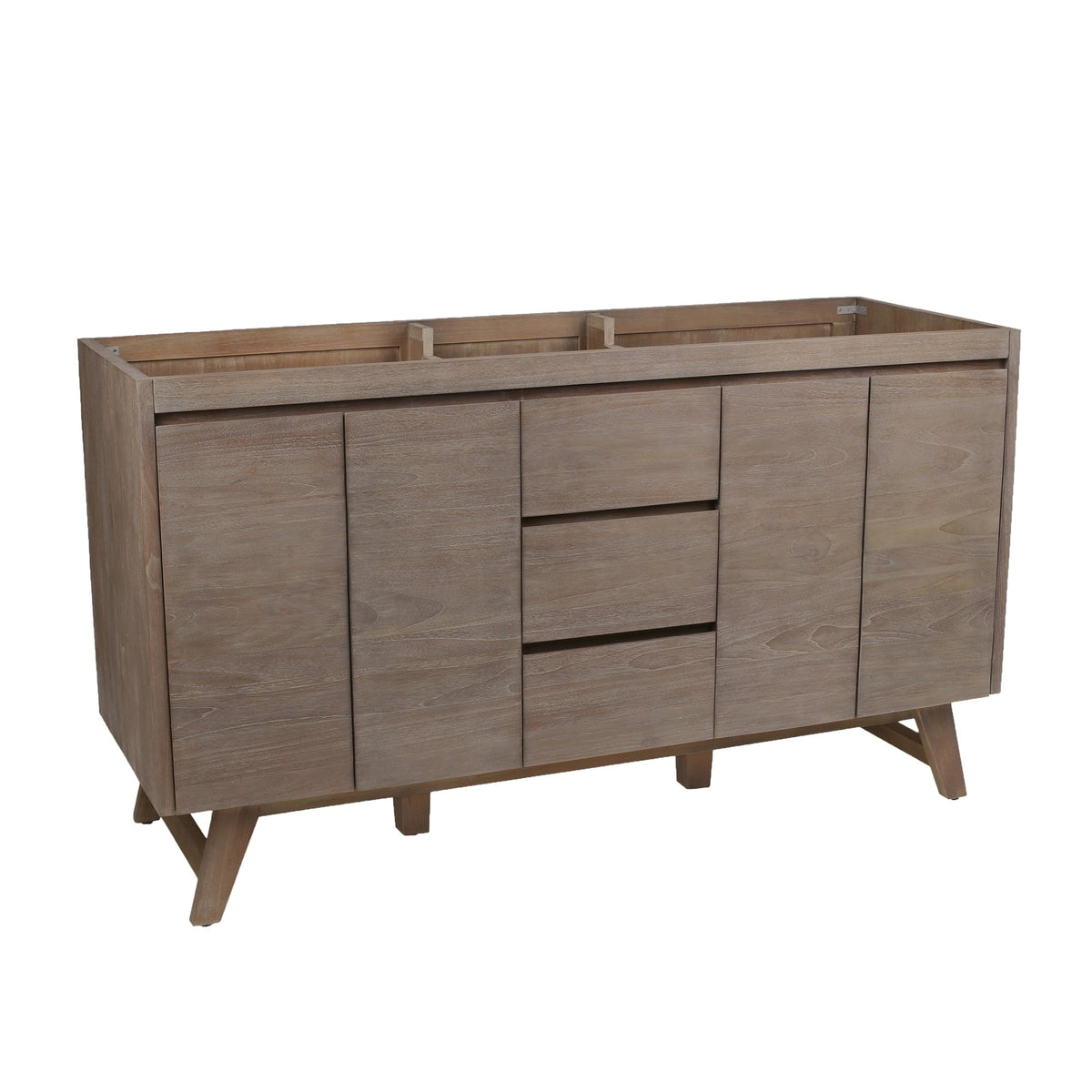 Avanity Coventry 60-in Gray Teak Bathroom Vanity Cabinet