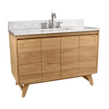 Avanity Coventry 48-in Natural Teak Bathroom Vanity Cabinet