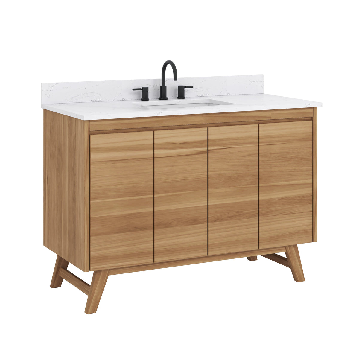 Avanity Coventry 48-in Natural Teak Bathroom Vanity Cabinet