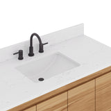 Avanity Coventry 48-in Natural Teak Bathroom Vanity Cabinet