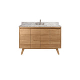 Avanity Coventry 48-in Natural Teak Bathroom Vanity Cabinet