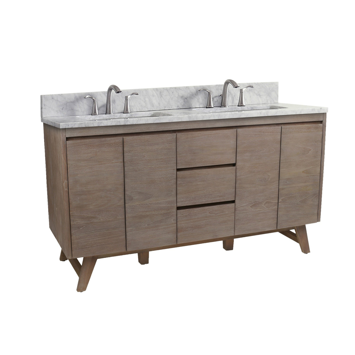 Avanity Coventry 60-in Gray Teak Bathroom Vanity Cabinet