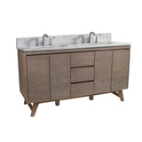 Avanity Coventry 60-in Gray Teak Bathroom Vanity Cabinet