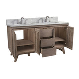 Avanity Coventry 60-in Gray Teak Bathroom Vanity Cabinet