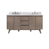 Avanity Coventry 60-in Gray Teak Bathroom Vanity Cabinet
