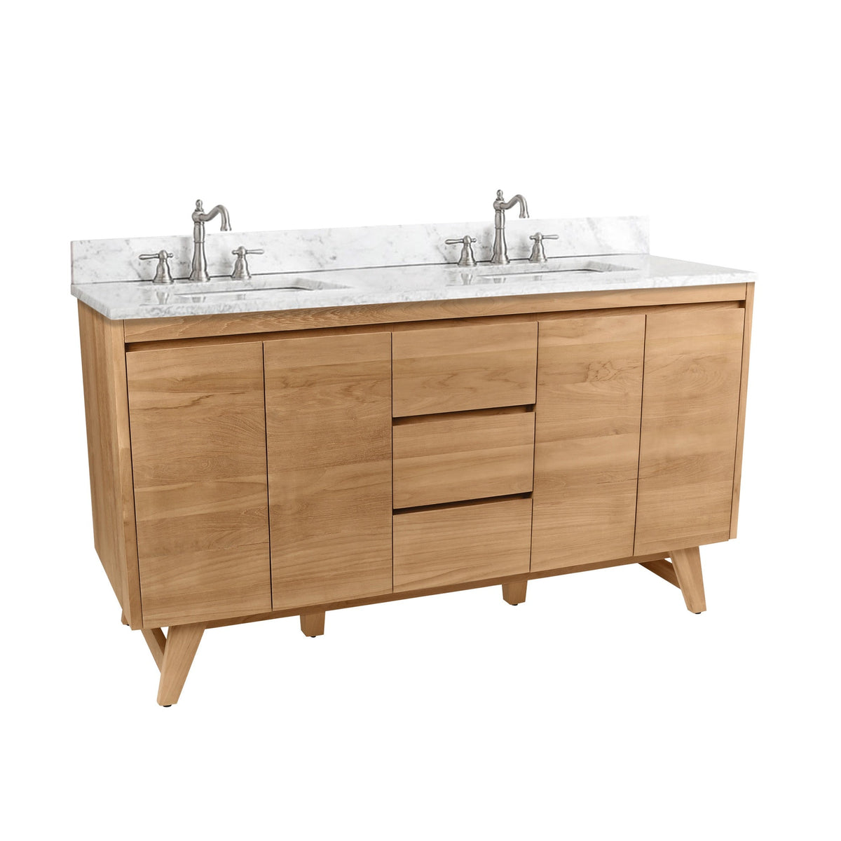 Avanity Coventry 60-in Gray Teak Bathroom Vanity Cabinet
