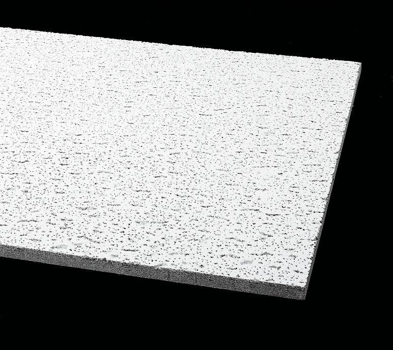 Armstrong Ceilings FISSURED 48-in x 24-in Mineral Fiber Drop Acoustic Ceiling Tiles, 12-Pack, 15/16-in Grid, White