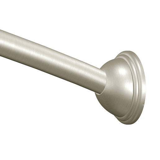 Moen 54 in. - 72 in. Adjustable Curved Shower Rod, Brushed Nickel (CSR2160BN)