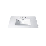 Avanity Loft 25-in White Vitreous China Bathroom Vanity Top